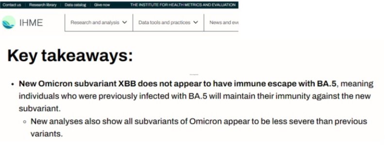 No evidence to substantiate that the Omicron XBB variant has a higher mortality rate than the Delta variant.