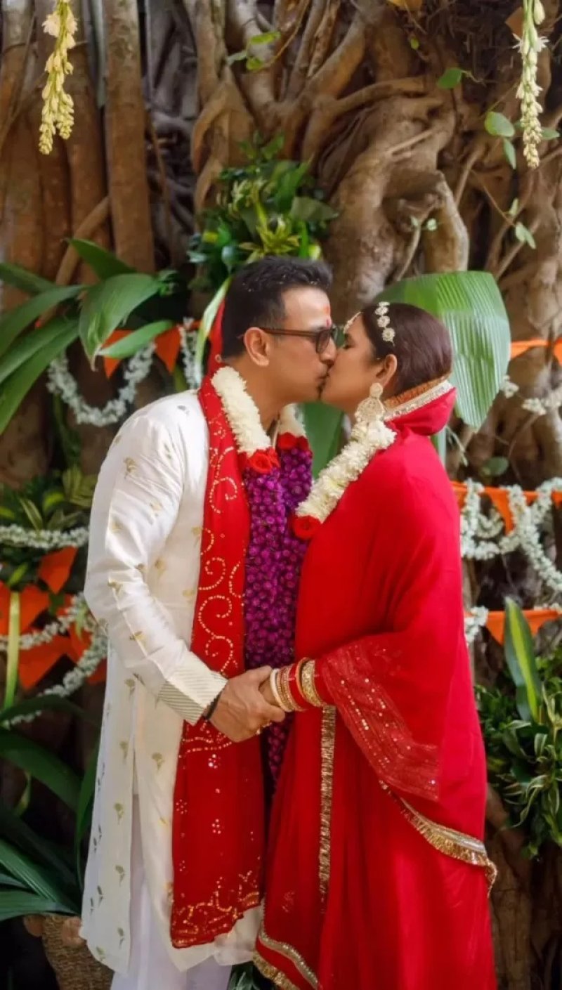 Ronit Roy shared stunning videos as he renewed the wedding vows along with his wife