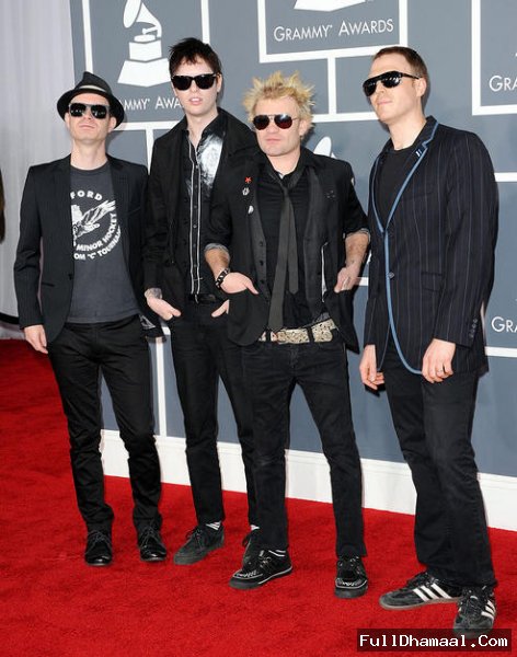 Band Sum 41 At 54th Grammy Awards Red Carpet