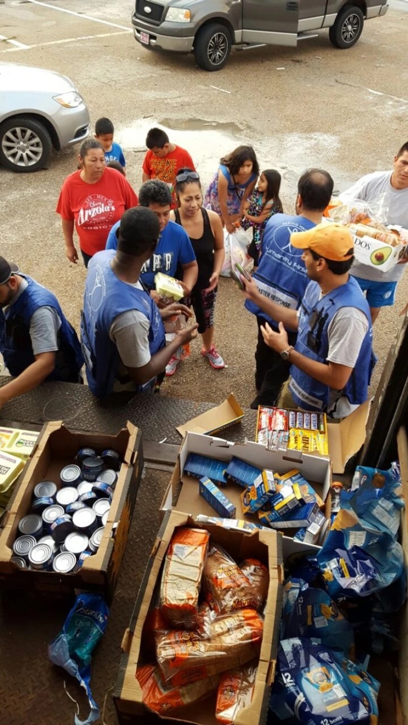 These guys were giving out food during the Houston floods: