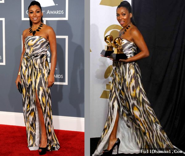 Melanie Fiona, The Best Traditional R&B Performance (Fool For You) Grammy Award Winner At Los Angeles Grammy Awards 2012