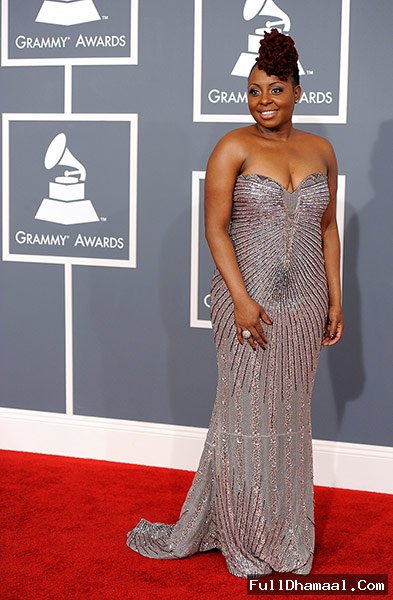 American Singer Actress Ledisi At Grammy Awards Red Carpet 2012