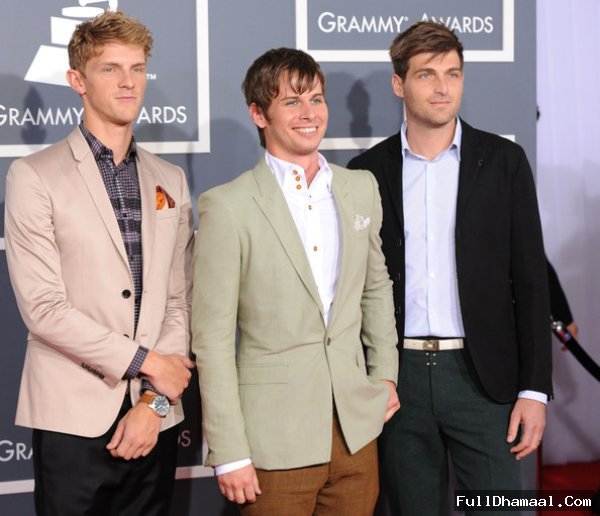 Mark Pontius, Mark Derek Foster, And Cubbie Fink Of The Band Foster The People At 54th Red Carpet Los Angeles