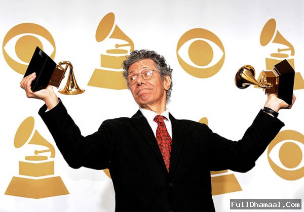 US musician Chick Corea won the Grammy for best improvised jazz solo (500 Miles High) At Red Carpet Grammy Awards Los Angeles 2012