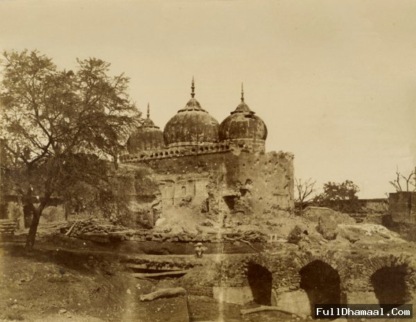 A Rare Picture Of Khoodsia Baug [Qudsia Bagh] Musjeed, Delhi - In 1858