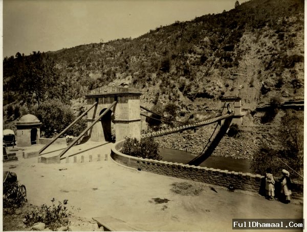The Kohala Bridge located over the Jhelum River -  From 1880's