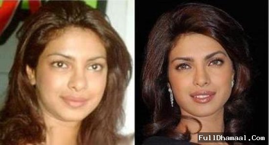 Priyanka Chopra without or very little makeup....