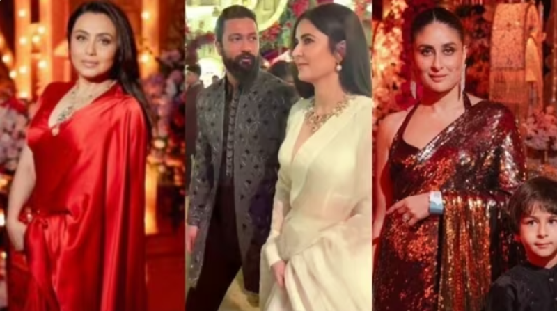 Bollywood Stars Shine at Anant-Radhika's Pre-Wedding Celebration: Rani Mukerji, Katrina Kaif, Kareena Kapoor, Salman Khan, Akshay Kumar, Saif Stun the Crowd