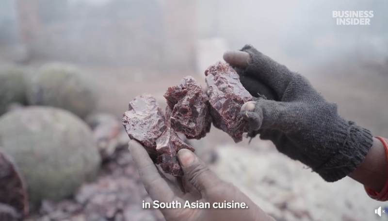 In India, Himalayan black salt is made using dangerous temperatures.