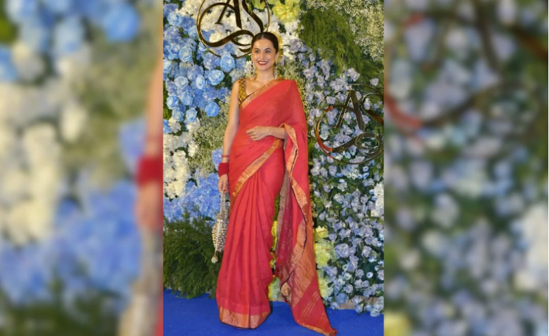 Photos: Taapsee Pannu made her first public appearance after her wedding with Mathias Boe.