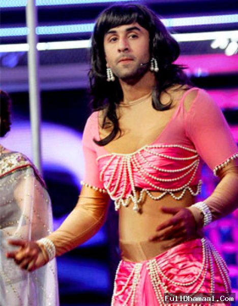 Sexy Hot Ranbir Kapoor In Dirty Picture Dress At 57th Filmfare Awards 2012