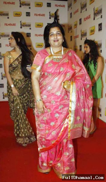 Anuradha Paudwal At 57th Filmfare Awards 2102