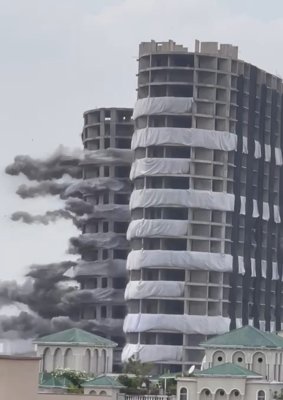 supertech twin tower demolished