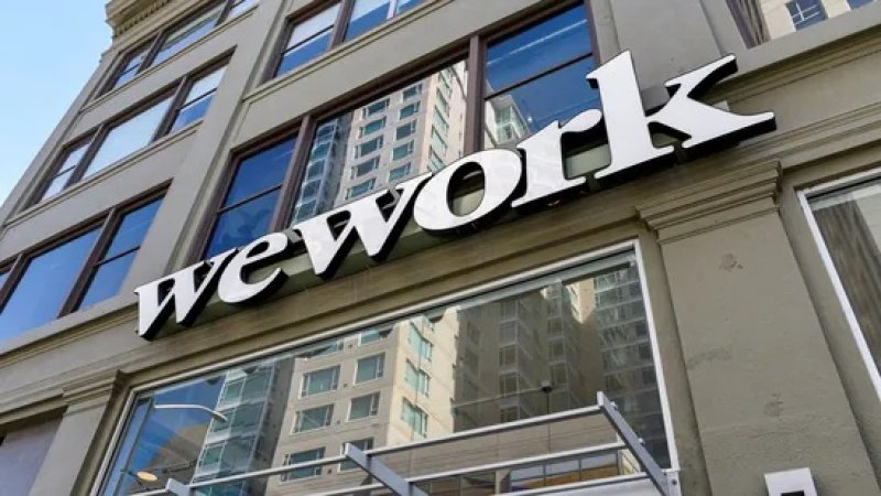 September 30, 2019: A WeWork logo is visible outside the company's San Francisco, California, headquarters.