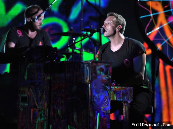 British Alternative Rock Band Coldplay Performing On Stage At 54th Grammy Awards
